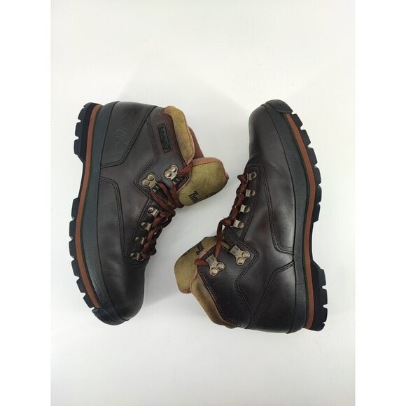 Timberland Men's Hommes Euro Hiker Mid Lace Brown Boots Size 11.5M US - Picture 5 of 10